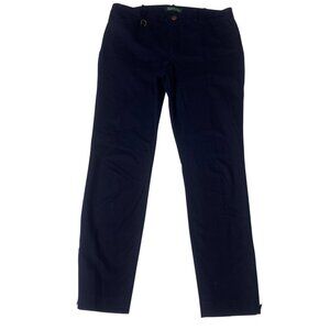 Lauren Ralph Lauren Womens‎ Navy Slim Fit Pants Size 8